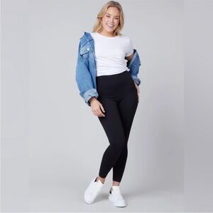 Spanx Look At Me Look Port Navy Leggings Size L
